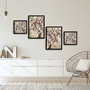 Wallity Cuadro Decorativo Enmarcado en MDF (4 Piezas)